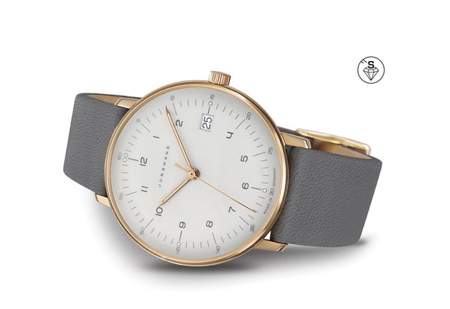 'wristwatch max bill' ø 32.7mm, dial, gold-plated, quartz movement