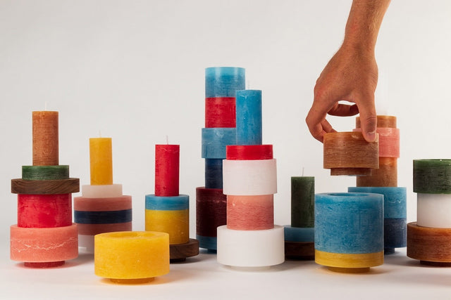 'candl stack 02' bougie empilée