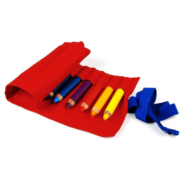 'lamy 3plus' colored pencil roll with sharpener