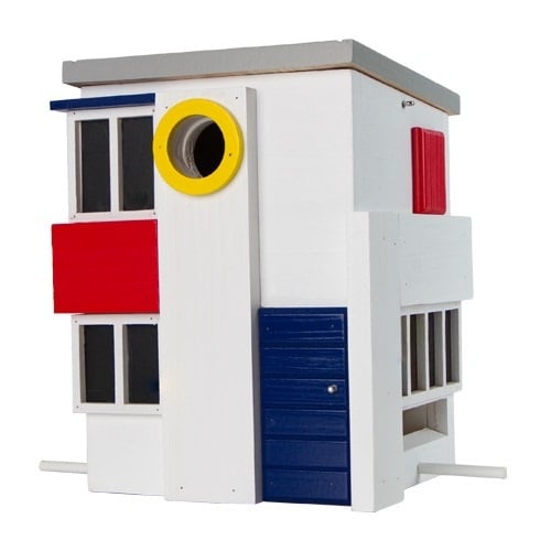 'de stijl' vogelhaus-nistkasten