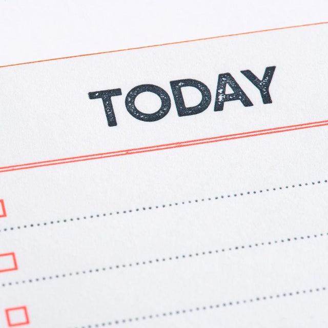 'letterpress notes' set: message + to-do list