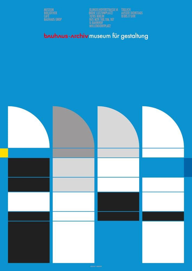 Poster Bauhaus Archive Sheds