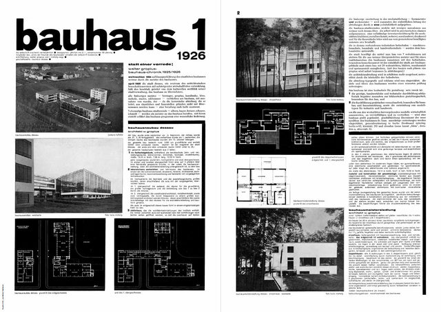 bauhaus zeitschrift reprint | englische ausgabe