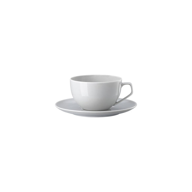 Tasse combinée avec soucoupe « TAC » grise