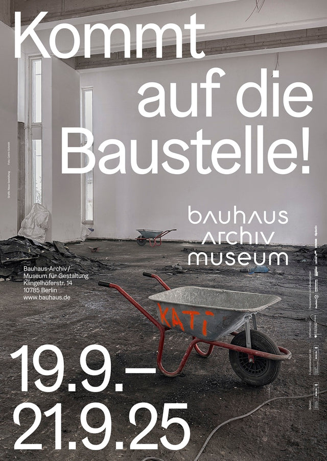 Poster | Baustelle | Schubkarre