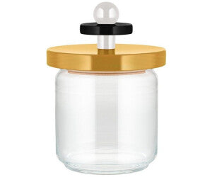 Vorratsdose Sottsass | Schwarz-Gelb-Weiß