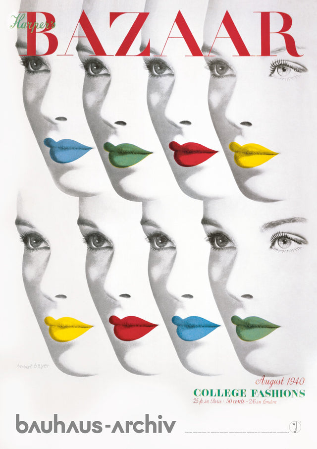 affiche : couverture 'harper's bazaar' par Herbert Bayer