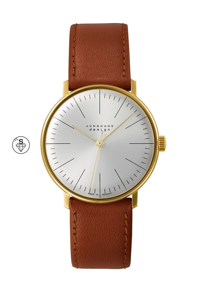 junghans | ø 34mm, hand-wound, gold-plated | design max bill