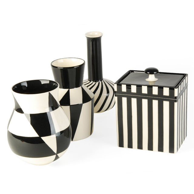 Vase 341 | Ritz Dekor 311 Schwarz / Elfenbein