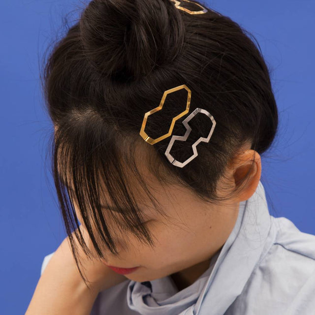 clinq | hair clip marie, spring steel gold plated