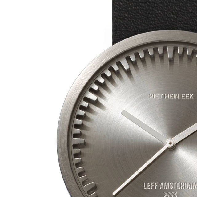 leff | tube watch, ø 38mm, stahl | design piet hein eek