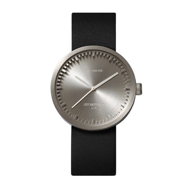 leff | tube watch, ø 38mm, stahl | design piet hein eek