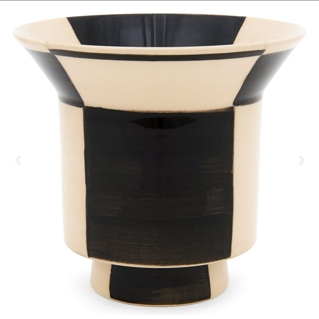Vase 350 | Ritz Dekor 204 Schwarz / Elfenbein