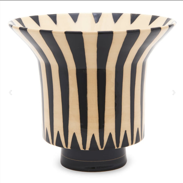 Vase 350 | Ritz Dekor 319 Schwarz / Elfenbein