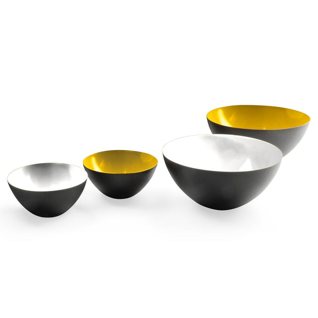 normann copenhagen | krenit bowl 38 cm | gold-coloured