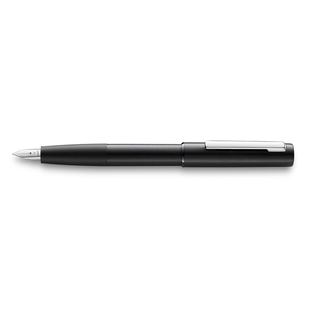 lamy aion füller | schwarz , breite feder – design jasper morrison