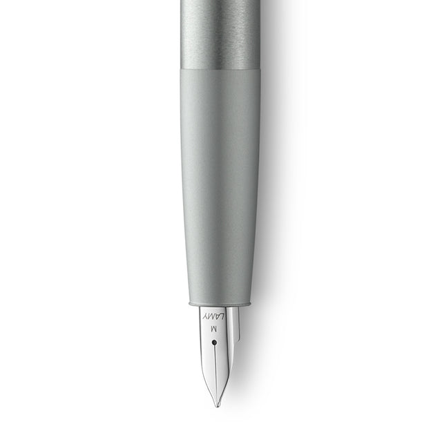 lamy aion fountain pen | olivesilver, fine nib – design jasper morrison