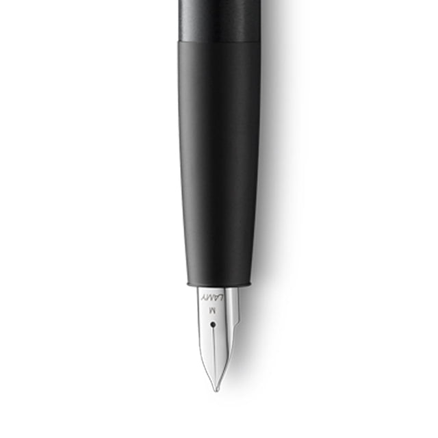 Stylo plume Lamy Aion | noir, plume moyenne – design jasper morrison