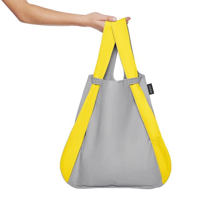 sac notabag+sac à dos | gris-jaune