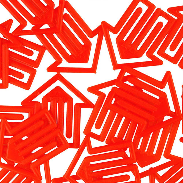 plastic clips | arrow clip red – design kurt lorber