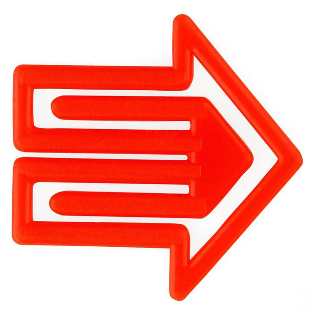 plastic clips | arrow clip red – design kurt lorber