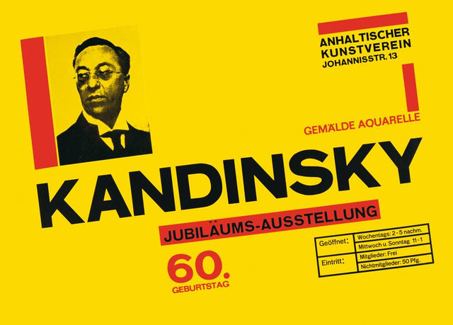 poster: kandinsky 60th birthday - design herbert bayer