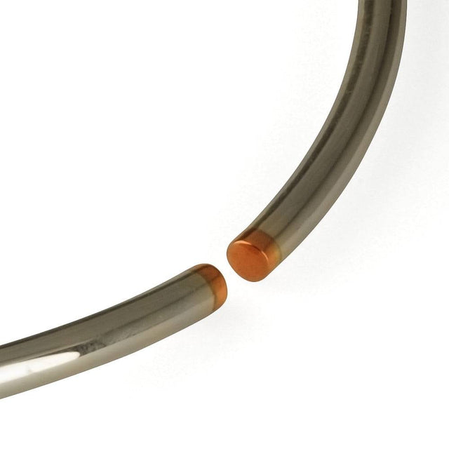 san lorenzo | flexible choker silver/copper, ø 4mm