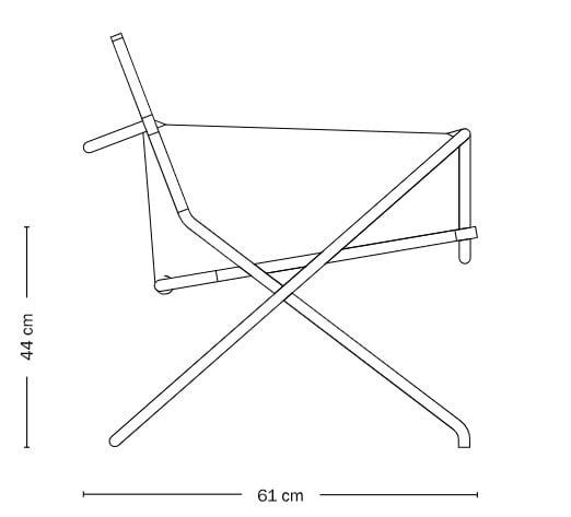 tecta | chaise pliante D4 | conception marcel breuer