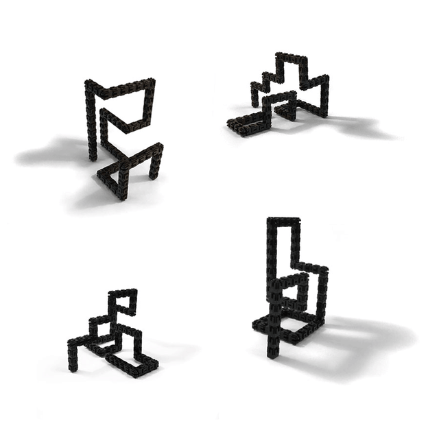 serpenter | Puzzle 3D, noir