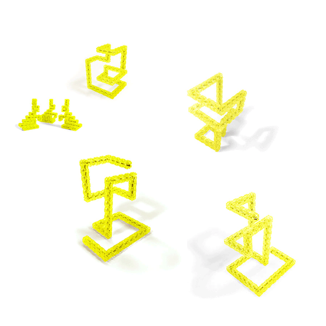 serpenter | Puzzle 3D, jaune