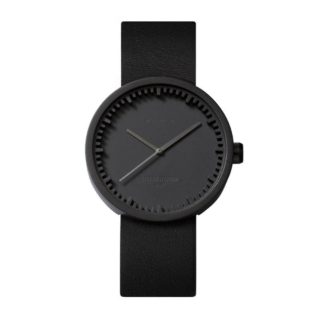 leff | tube watch, ø 38mm, schwarz | design piet hein eek