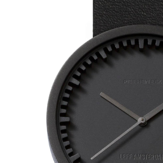 leff | tube watch, ø 38mm, black | design piet hein eek