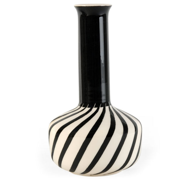 Vase 352 | Ritz Dekor 202 Schwarz / Elfenbein